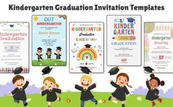 Kindergarten Graduation Invitation Templates
