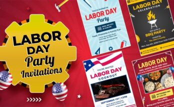 Labor Day Party Invitation Templates