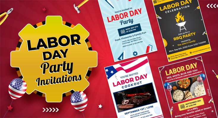 Labor Day Party Invitation Templates