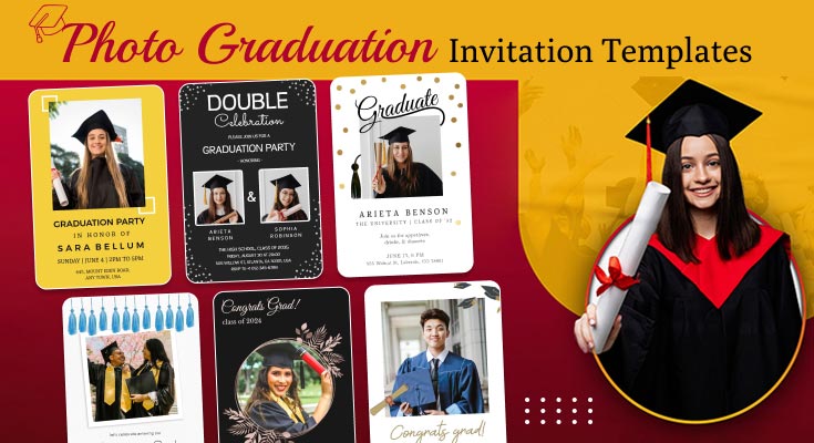 Photo Graduation Invitation Templates