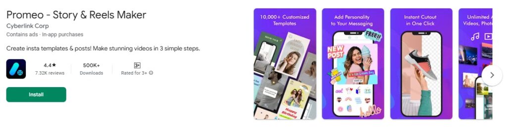 Promeo Creative Invitation Maker for Video and Static Designs with Modern Templates