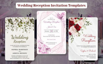 Wedding Reception Invitation Templates