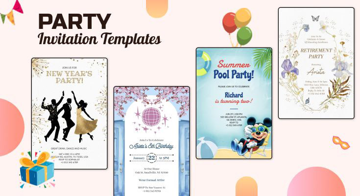 100+ Free Party Invitation Templates [Customizable & Ready to Use]