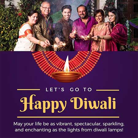 Family Festive Diwali Celebration Greeting Card Featuring Warm Joyful Moments