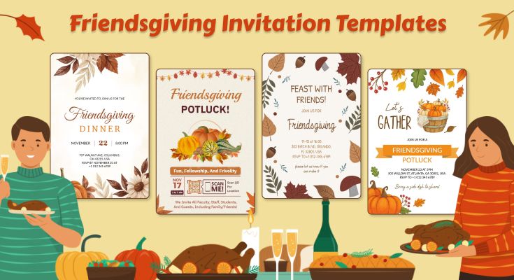 10+ Friendsgiving Invitation Templates - Design Ideas & Trends