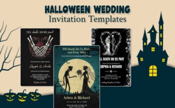Halloween Wedding Invitation Templates - Design Ideas & Trends