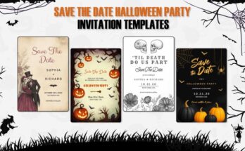 Save The Date Halloween Party Invitation Templates - Design Ideas & Trends
