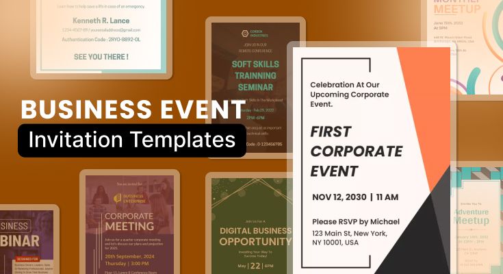 20+ Business Event Invitation Templates - Design Ideas & Trends