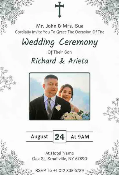 Christian Wedding Invitation