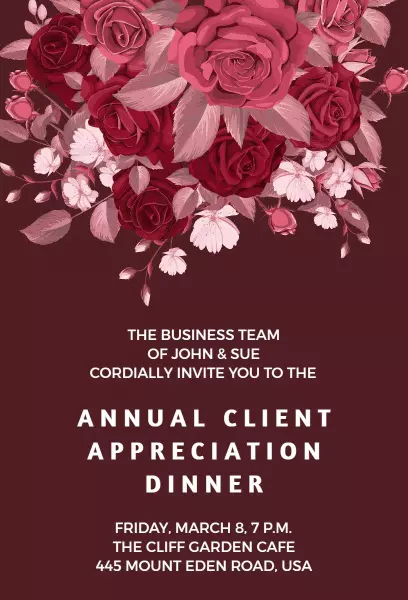 Cocoa Bean Event Invitation