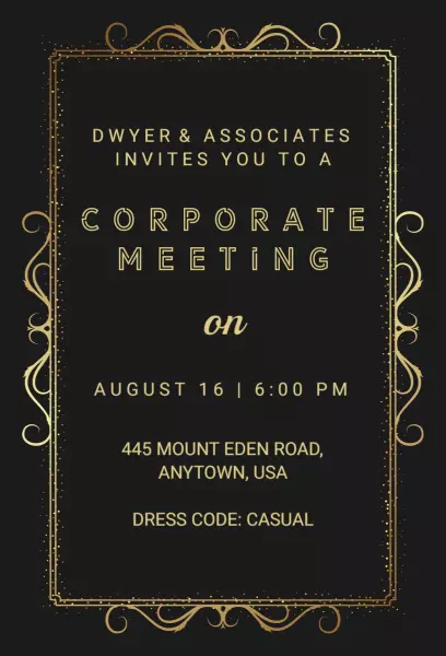 Cod Gray Event Invitation