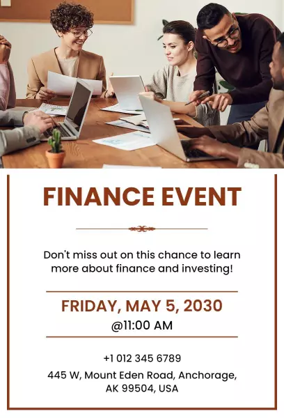 Finance Event Invitation