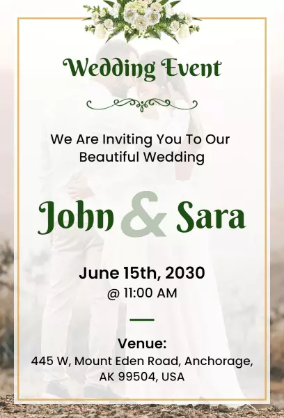 Floral Wedding Invitation
