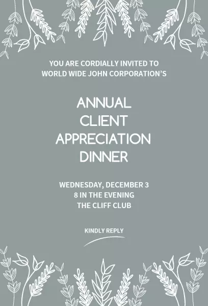 Granny Smith Event Invitation