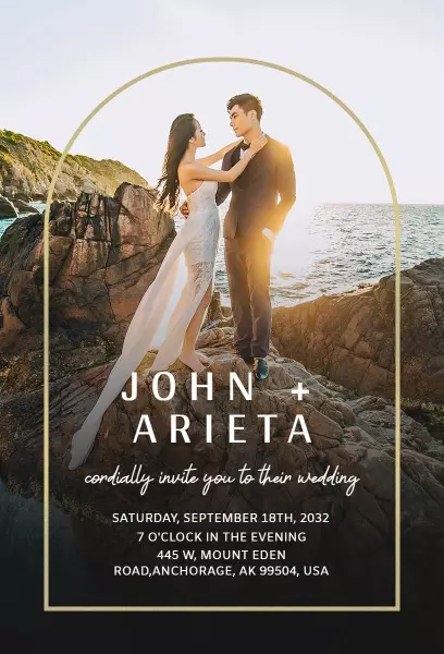 Modern Wedding Invitation