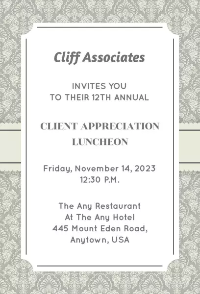 Periglacial Blue & Eagle Event Invitation