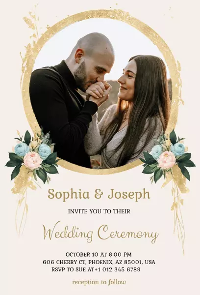 Romantic Wedding Invitation