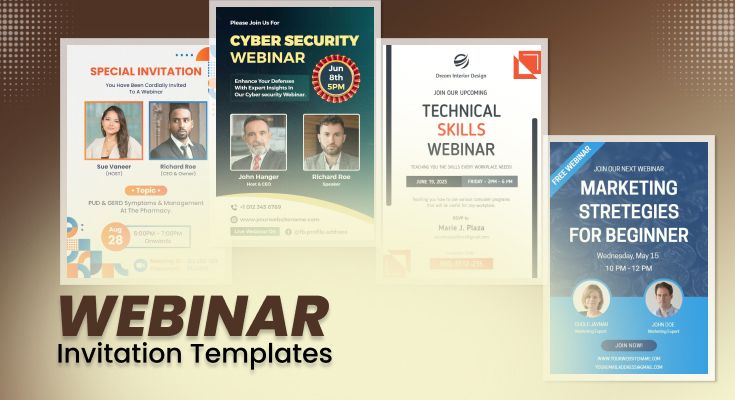 Free Webinar Invitation Templates - Designs, Ideas & Examples