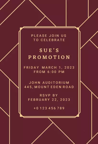 Wine Berry Event Invitation