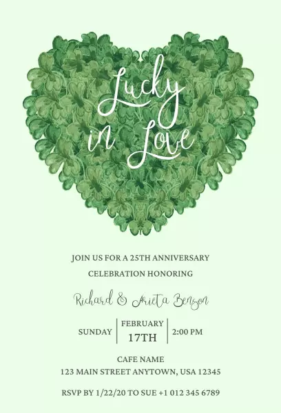 25th Anniversary Celebration Invitation