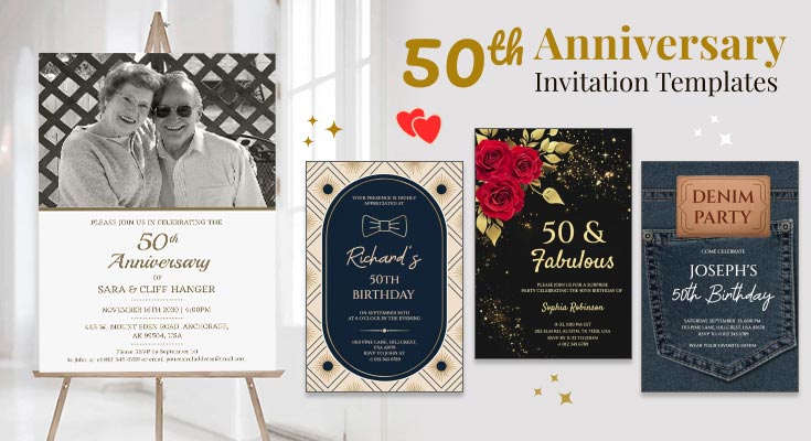 10+ 50th Anniversary Invitation Templates – Explore Design Ideas & Trends