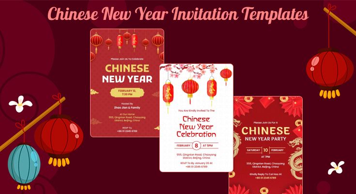Chinese New Year Invitation Templates