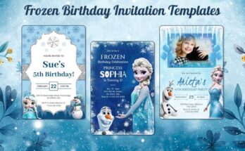 Frozen Birthday Invitation Templates