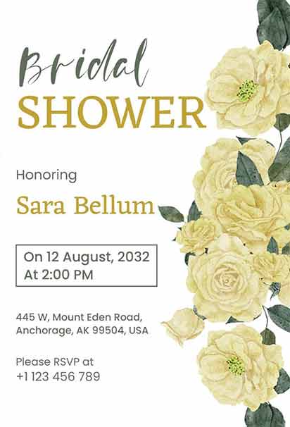 Creative Bridal Shower Invitation