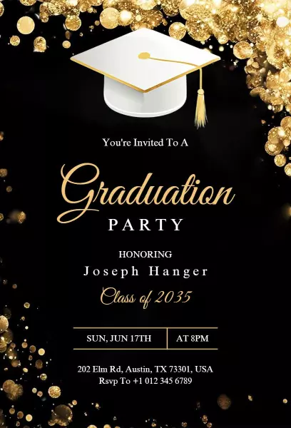 High School Graduation Party Invitation