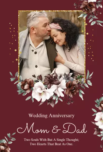 Mom & Dad Wedding Anniversary Invitation