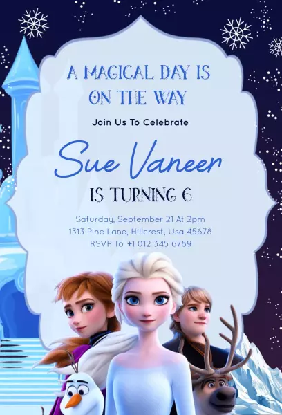 Frozen Birthday Invitation