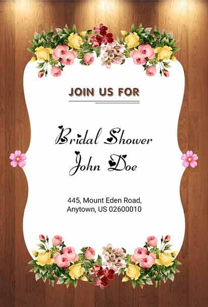 Potters Clay and Quincy Bridal Shower Invitation