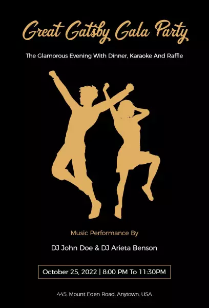 Great Gatsby Party Invitation