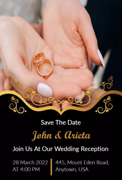 Wedding Reception Party Invitation